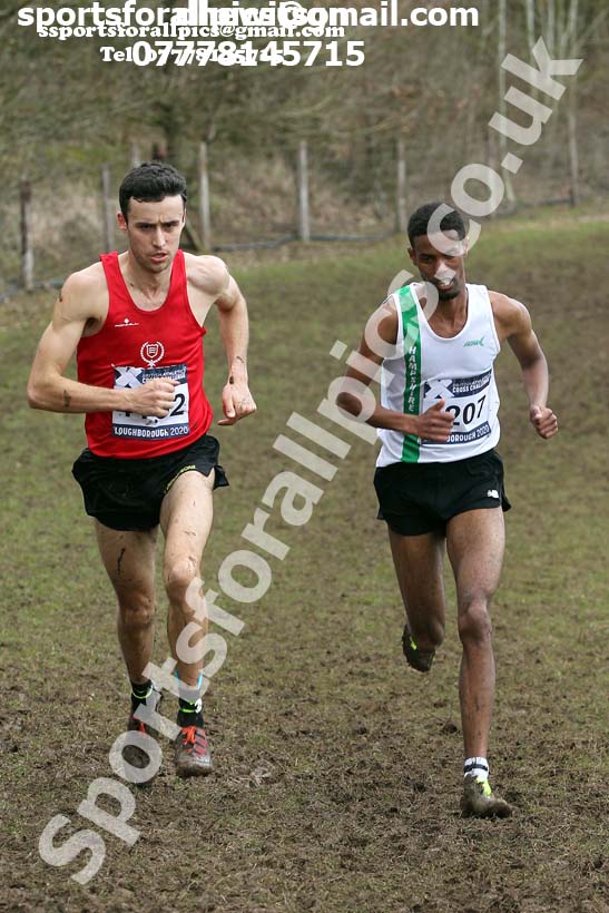 Senior men, 2020 British Athletics Inter Counties Cross Country Champs., Prestwold Hall, Loughborough. Photo: David T. Hewitson/Sports for All Pics
